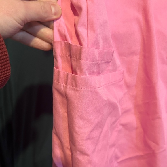 Pink Drawstring scrub Pants - Picture 2 of 4